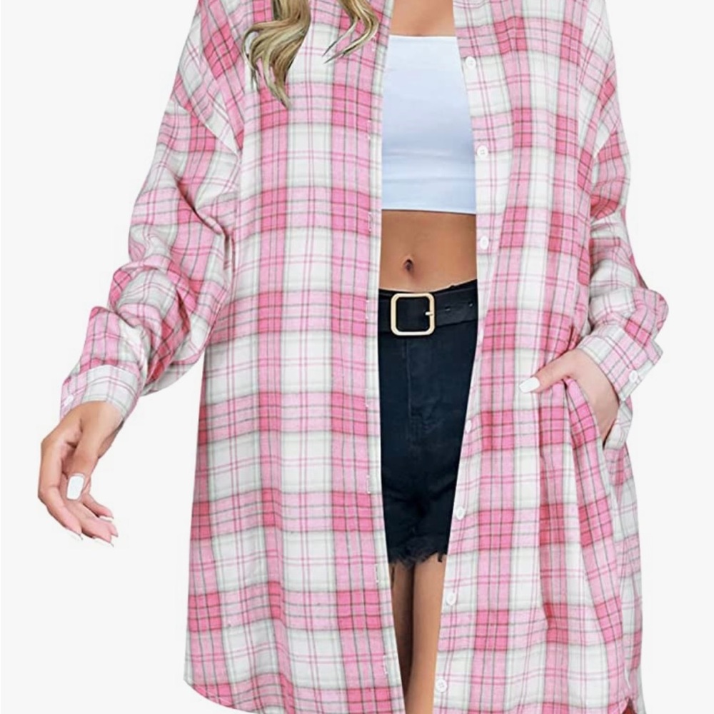 Women’s Blooming Jelly Flannel Plaid Shacket XL